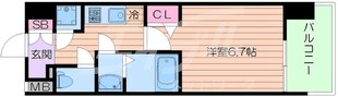 レジュールアッシュ中之島SOUTHの物件間取画像